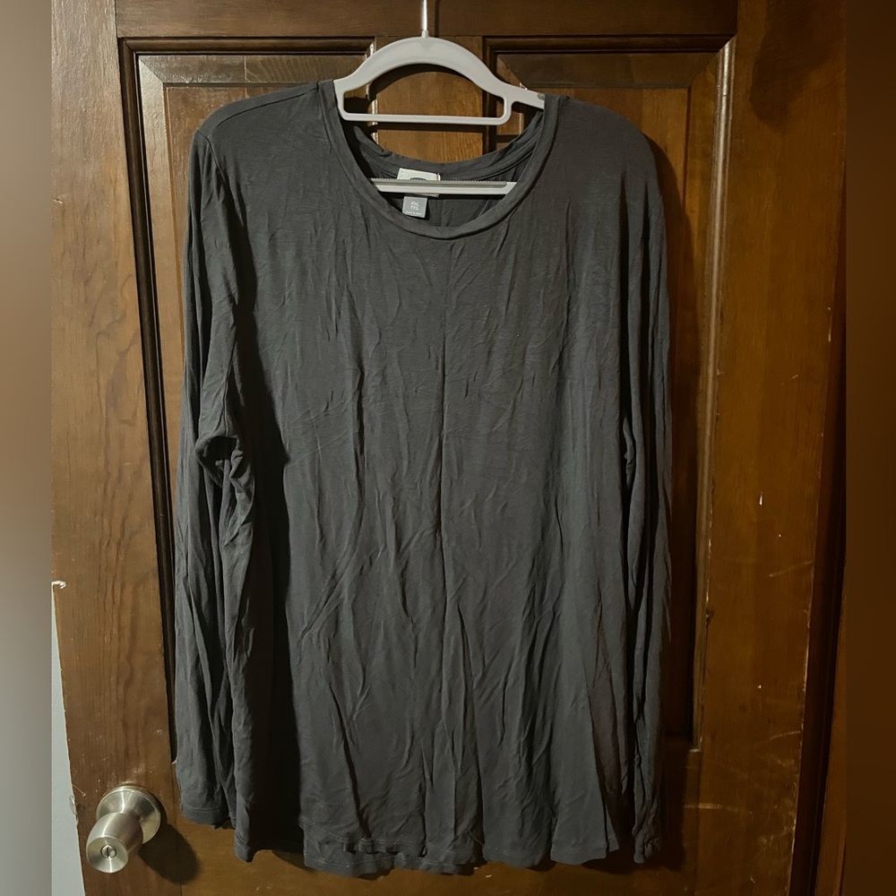 Old Navy Women's Dark Gray Long Sleeve Tee